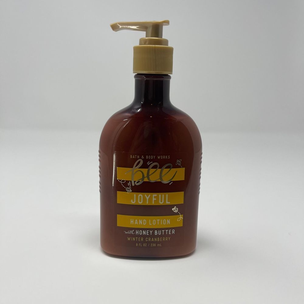 Bath‎ & Body Works Bee Joyful Hand Lotion Winter Cranberry Rare Hand Lotion 8 oz